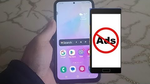 how to stop ads on samsung A35