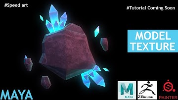 Autodesk Maya, Zbrush, Substance Painter - Stylized Rock Crystal