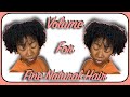 How To Get Volume for Fine Natural Hair | No Picking Needed | HIGH POROSITY NATURAL HAIR