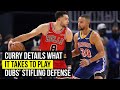 Curry discusses what it takes for Warriors to play stifling defense