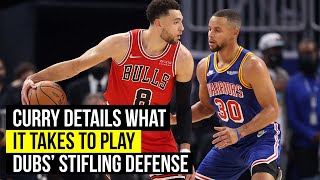 Curry discusses what it takes for Warriors to play stifling defense