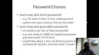 Lecture 3 User Authentication - Prof Rajiv Vincent, VIT University
