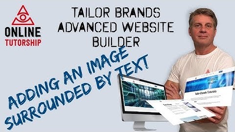Tailor Brands Website Builder - Image surrounded by Text