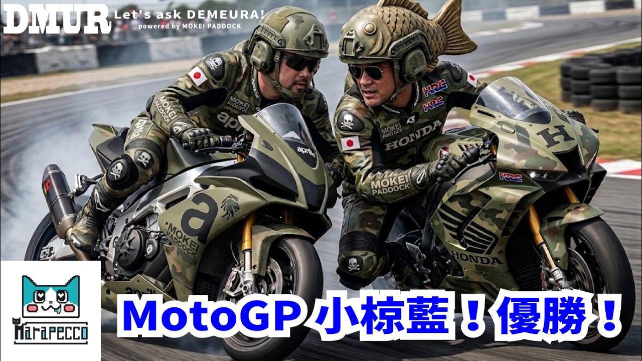 MotoGP小椋藍！優勝！【でめうらに聞きたい！】#モケイパドック #でめちゃん #裏方 #まりるん #モトGP #バイク #二輪ロードレース #世界グランプリ #アプリリア #Aprilia