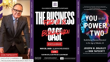 The Business Case for AI & Blockchain. EXCLUSIVE with Don Tapscott 📱