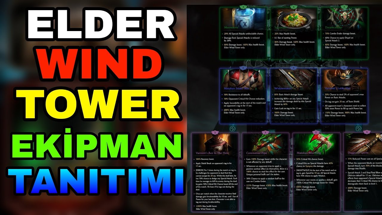 Elder Wind Tower Ekipman Tanıtımı | Mk Mobile