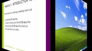 How to create a data file desktop shortcut in MYOB