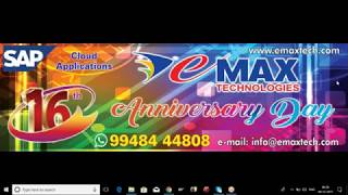 SAP HANA ABAP online and Classroom TRAINING -- eMax Technologies screenshot 5