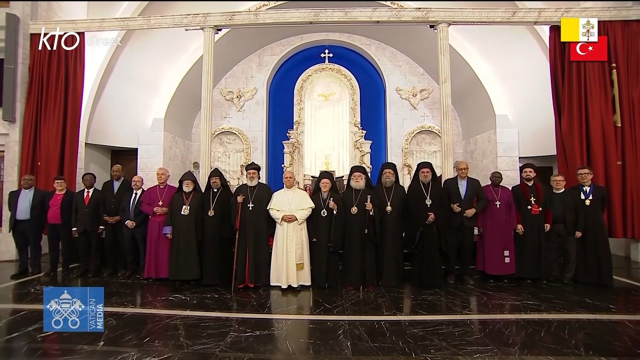 Rencontre du pape Léon XIV avec les chefs des Églises et des communautés chrétiennes à Istanbul