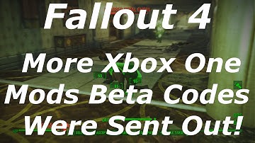 Fallout 4 - More Xbox One Mods Beta Codes Have Been Sent Out! (Fallout 4 Modding News)