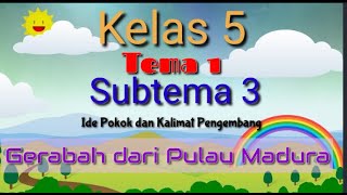 Tematik Kelas 5 Tema 1 Subtema 3 Ide Pokok Dan Kalimat Pengembang Bacaan Gerabah Dari Pulau Madura