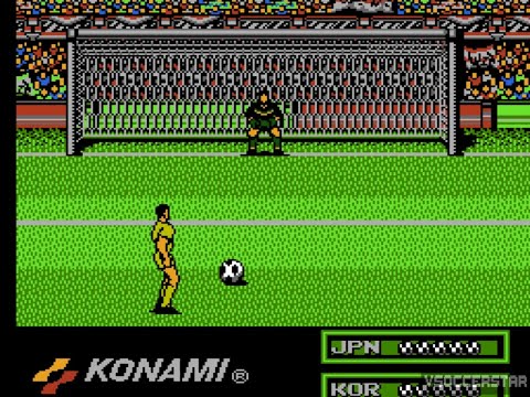 Konami Hyper Soccer (NES). Penalty Kicks: JAPAN vs SOUTH KOREA