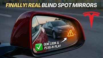Finally! REAL Blind Spot Monitoring Mirrors for Tesla Model 3/Y (Embedded & Easy Install)