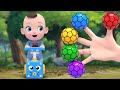 Color ball Finger Family | Johny Johny Yes Papa Nursery Rhymes &amp; Kids Songs | Kindergarten