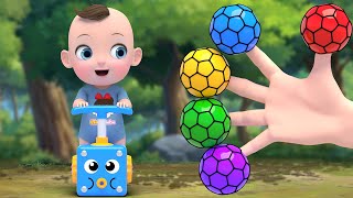 Color Ball Finger Family | Johny Johny Yes Papa Nursery Rhymes & Kids Songs | Kindergarten