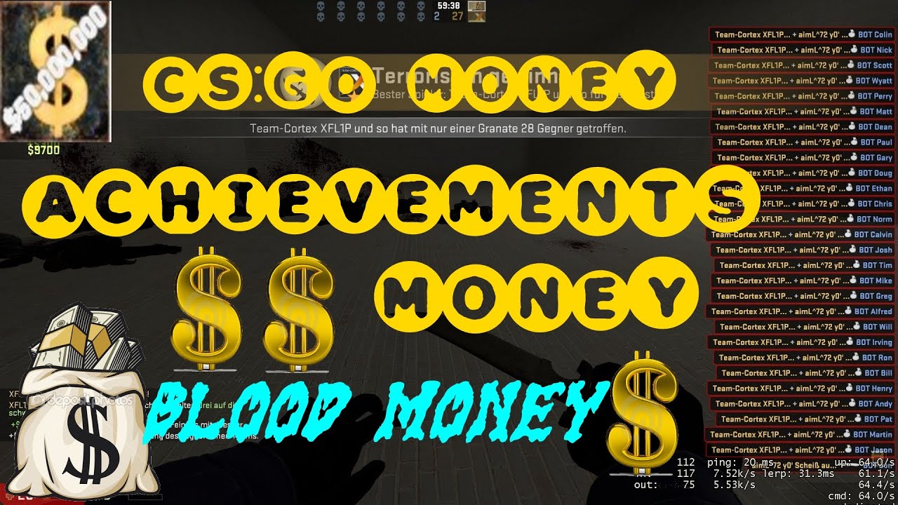 CSGO Money Achievements-Blood Money -$50,000,000 Total Cash CSGO ...