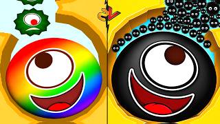 🌈😂 We Beat 2×2 Player Games Hungry Balls 🆚 Lucky Balls - Help Me 2048 gameplay live #hungryballs screenshot 5