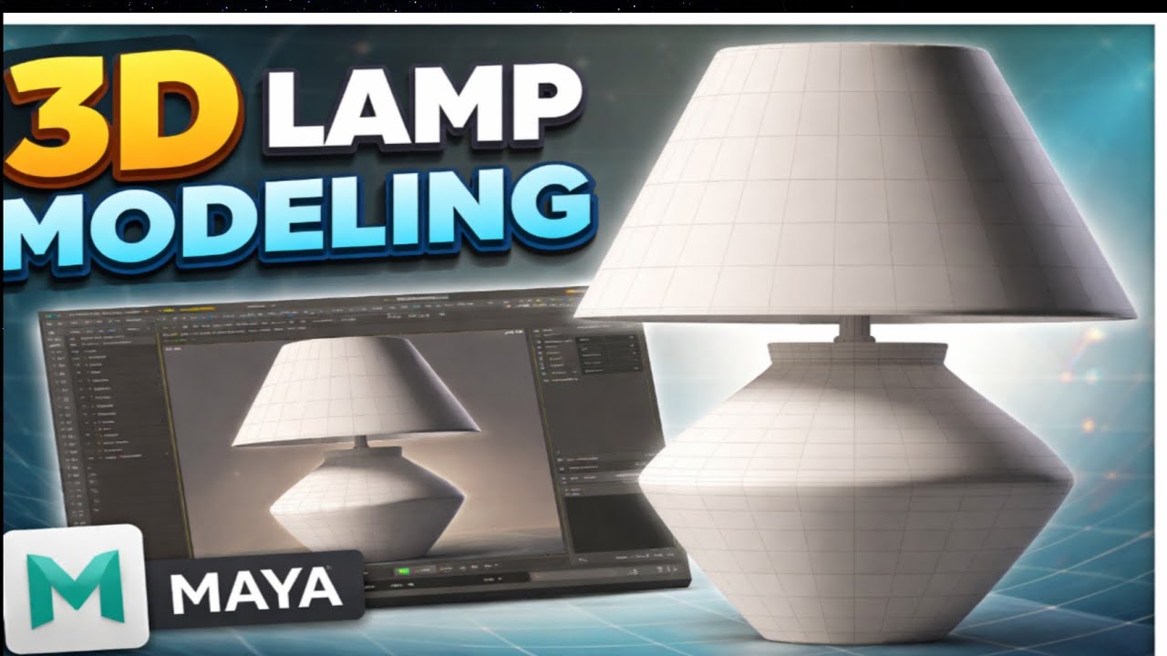 Realistic Lamp 3D Model Creation | Autodesk Maya Tutorial | Apex Maya Studio