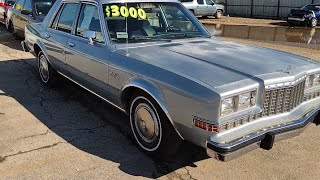 1986 Plymouth Grand Fury for sale at the Summit IL pick n pull I hope someone saves it from the yard