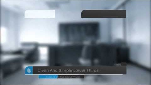 After Effects Project Files - Clean & Simple Lower Third | VideoHive