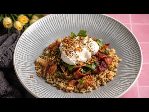🍳 Everyone’s Going to Be Eating This! | BULGUR WITH POACHED EGG AND BACON