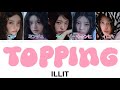 Topping - ILLIT (아일릿) 【パート分け/日本語字幕/歌詞/和訳/カナルビ】