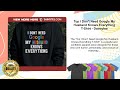 Top I Don't Need Google My Husband Knows Everything T-Shirt