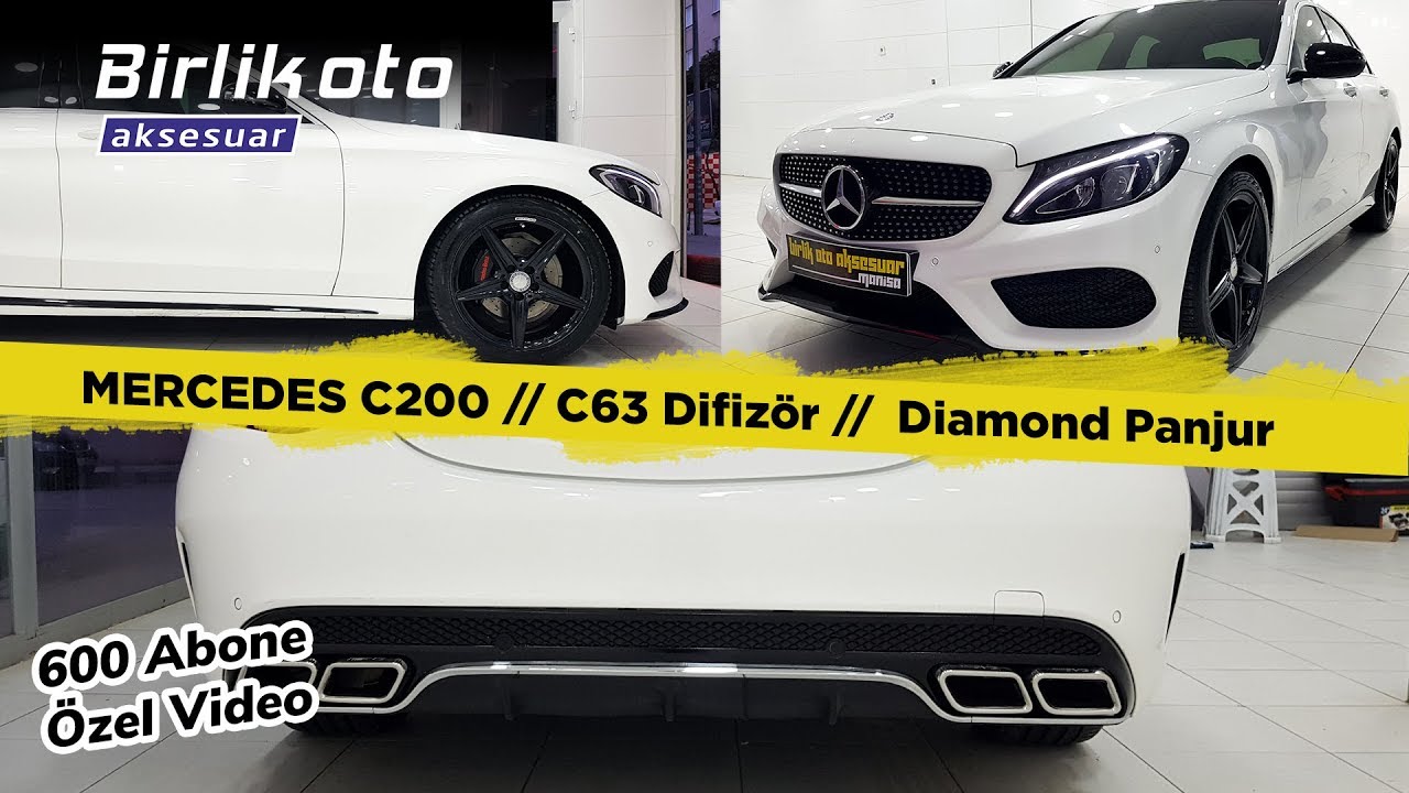 600 Aboneye Özel // Mercedes C200 // C63 Difüzör // Diamond Panjur