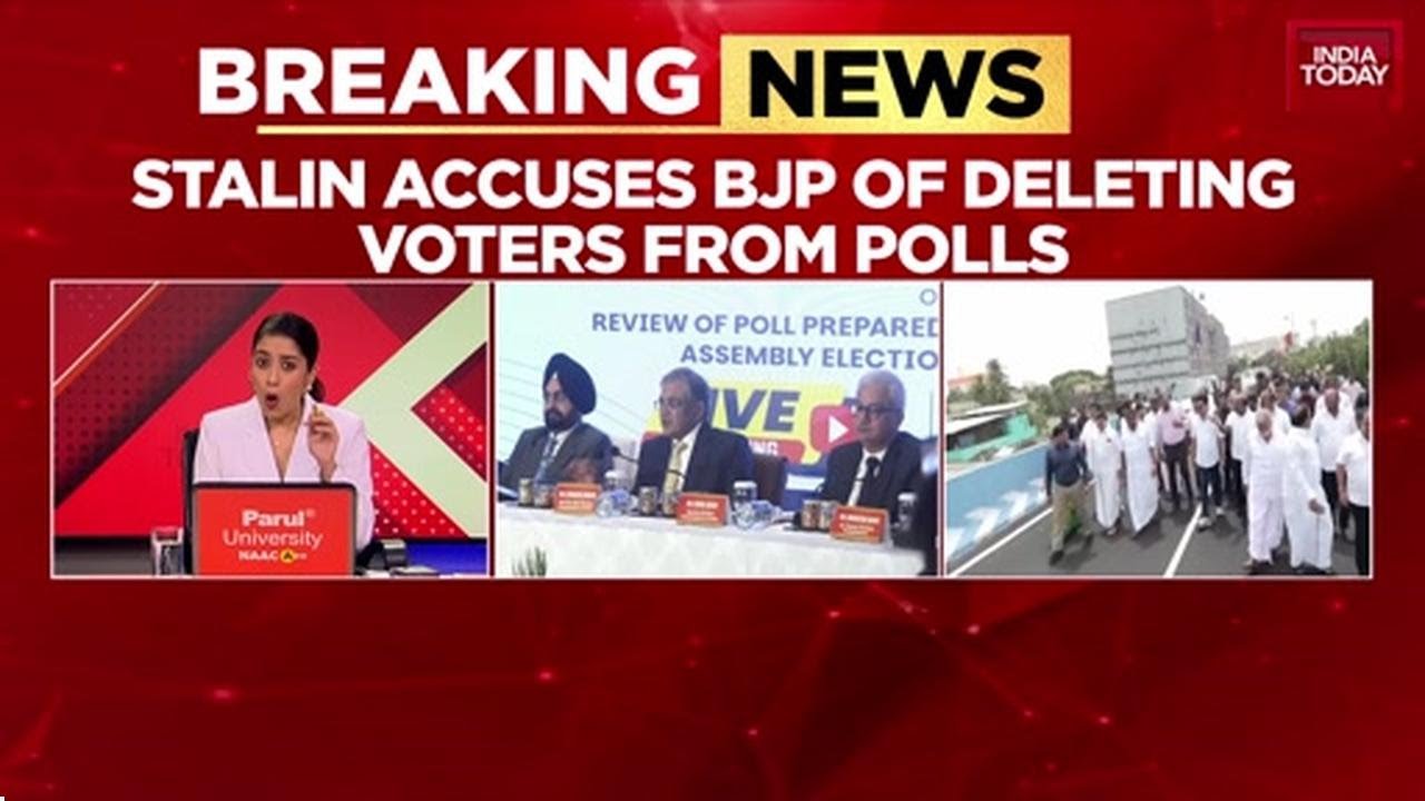 MK Stalin Declares War On Poll Panel's Voter Revision, Alleges BJP Plot To Delete Voters