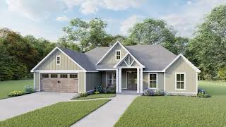 CRAFTSMAN HOUSE PLAN 4534-00037 WITH INTERIOR