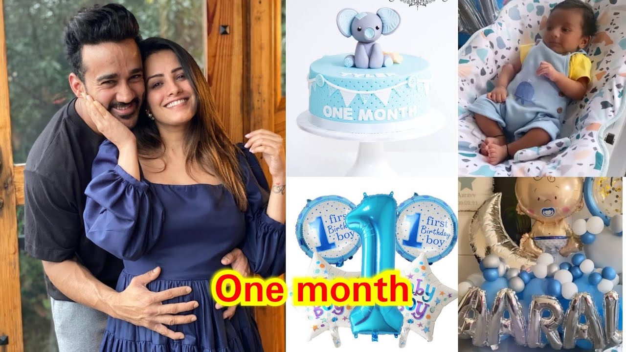 Anita Hassanandani and Rohit Reddy's Son Aarav first month birthday celebration / Anita Hassanandani