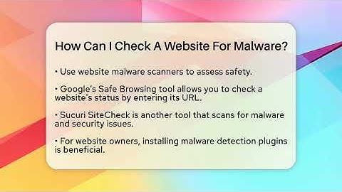How Can I Check A Website For Malware? - Everyday-Networking