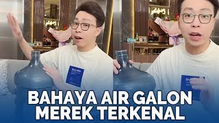 BAHAYA, Richard Lee Ajak Masyarakat Jangan Lagi Minum Air Kemasan Galon Merek Terkenal