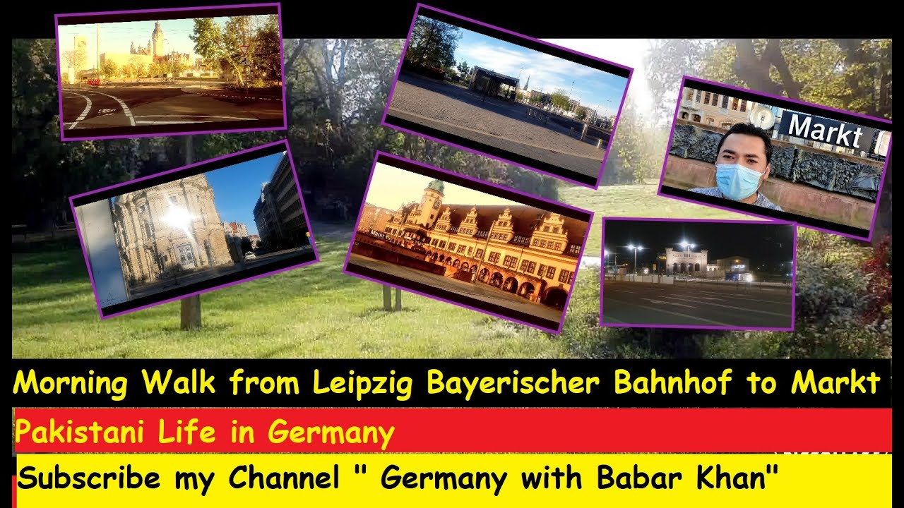 Morning Walk from Leipzig Bayerischer Bahnhof to Leipzig Markt