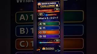 😱 90% Students Get This Wrong! | Simple Math Trick 🧠 | Brain Olympics Q1 #shorts