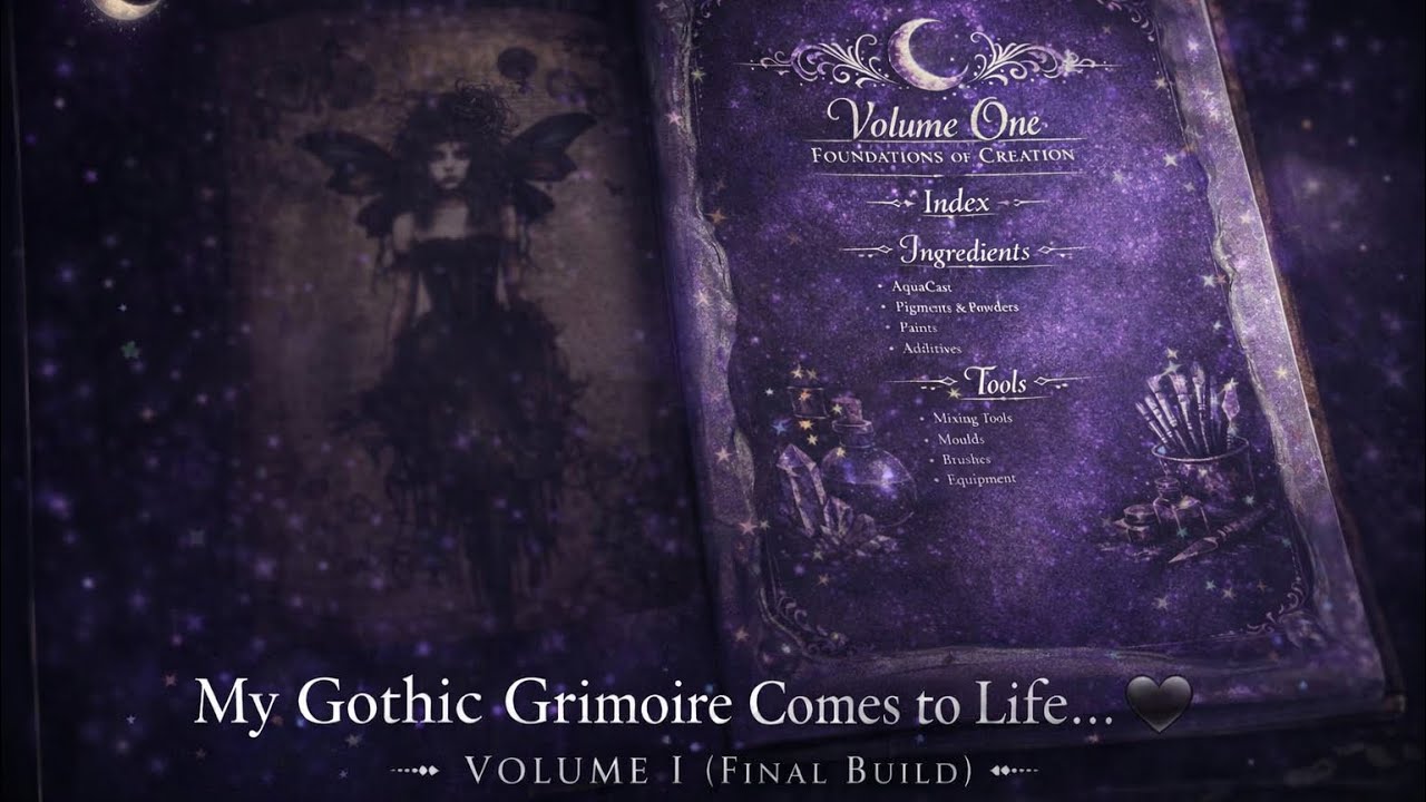 My Gothic Grimoire Comes to Life… 🖤 | Volume I (Final Build) - YouTube
