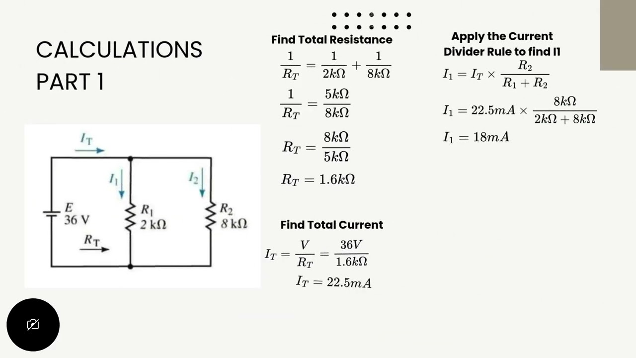 ENGG104 Current Divider Rule