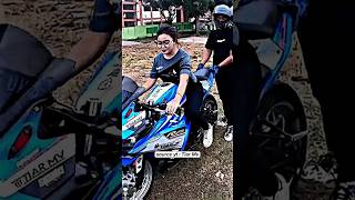 When Tiar Mv Teaches Girls To Ride A Clutch Motorbike motovlog viral