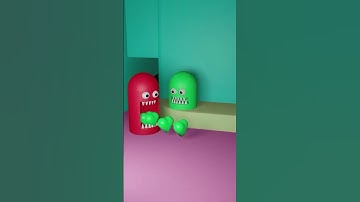 amazing hearts wow nice 🏃❤️👀⚔️#3danimationblender#maya#wowamazingnice#topasmrvideos#game#cartoon