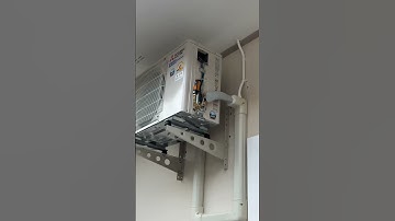 Split Ac unit installation complete and running testing