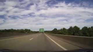 Driving Across I77 Ohio River Bridge from West Virginia into Ohio