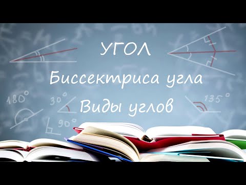 Углы. Виды углов. Биссектриса угла.