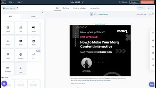 How To Embed Your Marq Content In Hubspot Emails