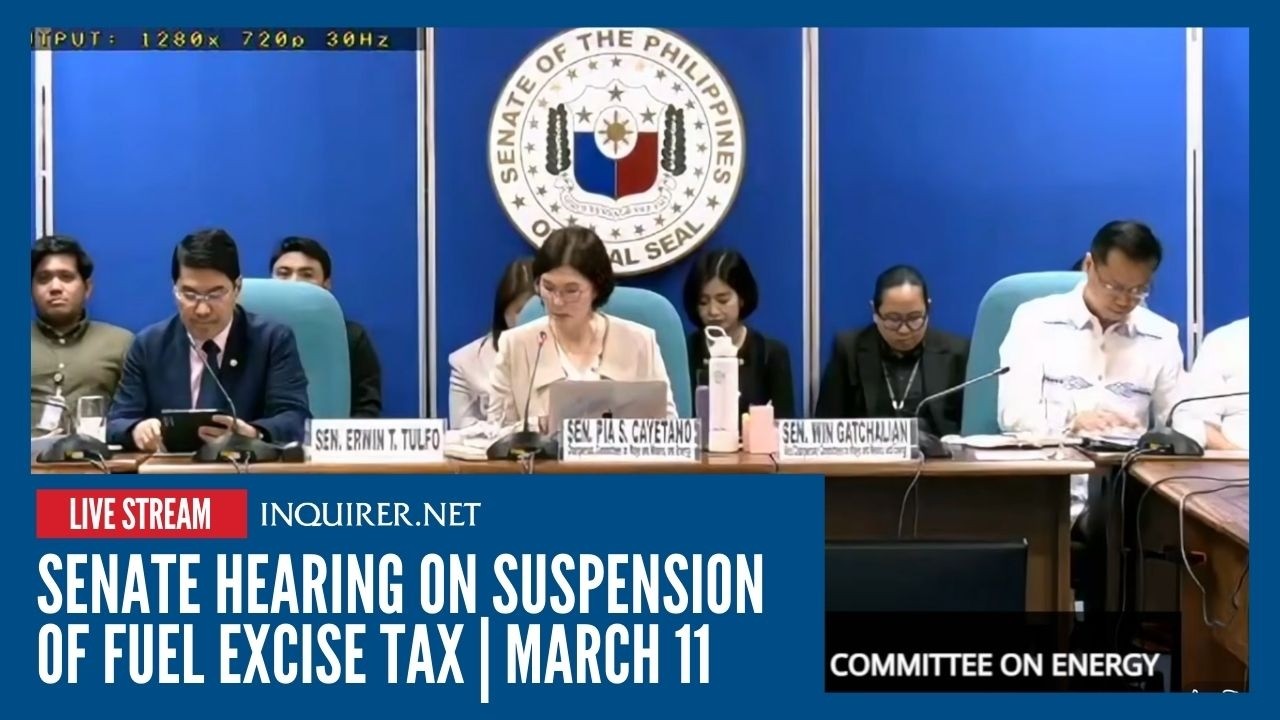 LIVE: Senate hearing on suspension of fuel excise tax | March 11