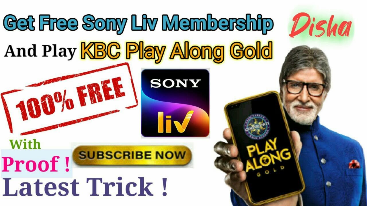 How to get Sonyliv Premium Membership For Free | Play KBC Play Along Gold For Free🔥Top Secret Trick🔥