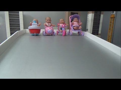 아기인형 유모차 미끄럼틀 장난감 놀이 <strong>Baby</strong> Doll <strong>Stroller</strong> Slide Toys Play