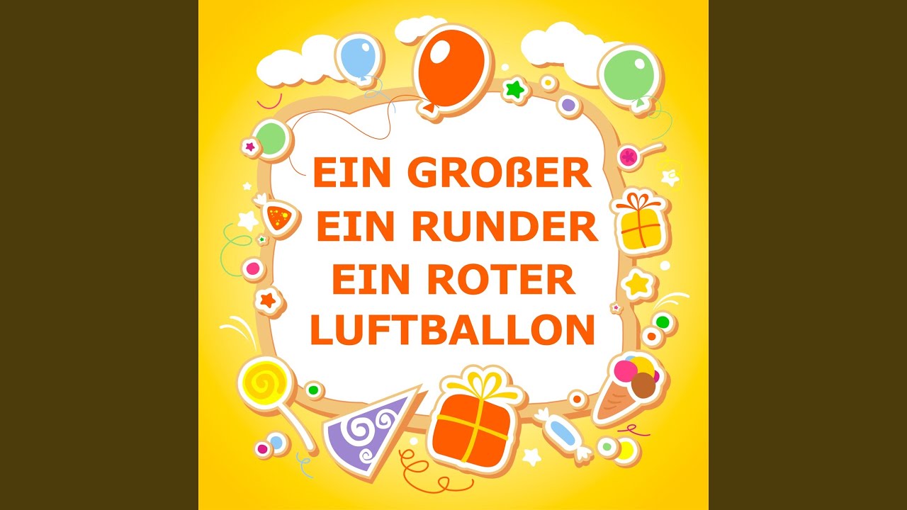 Ein Großer Ein Runder Ein Roter Luftballon
