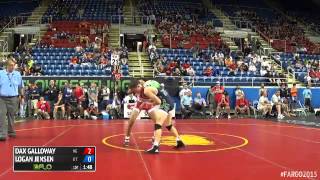 132 Champ. Round 3 - Logan Jensen (Utah) vs. Dax Galloway (Nebraska)