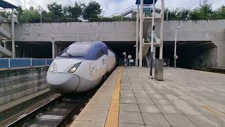 코레일 KTX산천 106호기 #404+120호기 #502 행신행 광명역 진입