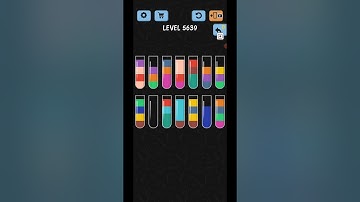 Water Color Sort Level 5639 Gameplay Solution